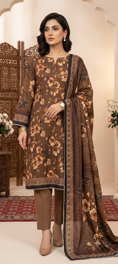 Lawn 3 p  in brown